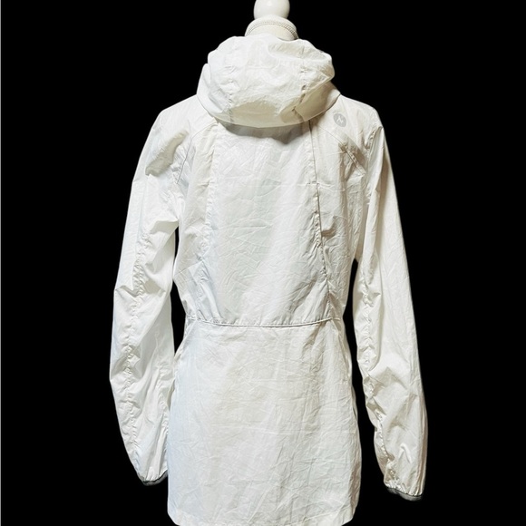 MARMOT WOMEN’S WHITE LIGHTSWEIGHT WINDBREAKER SIZE MEDIUM - Picture 3 of 13